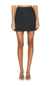 Eaves X Coco Gia Silk Mini Skirt In Black
