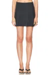 Eaves X Coco Gia Silk Mini Skirt In Black