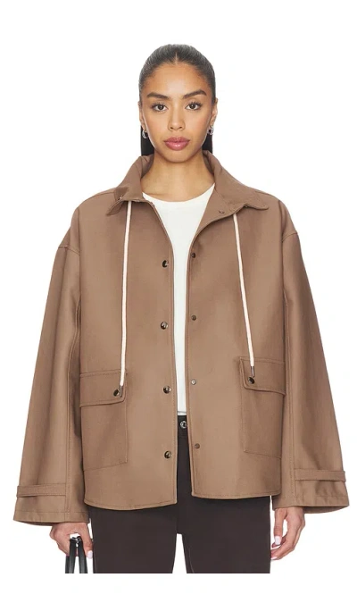 Eaves X Jasmine Tookes Cara Jacket In Brown