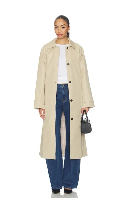 Eaves X Jasmine Tookes Lena Car Coat In Neutral