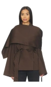 Eaves Yuna Crop Trench In Brown