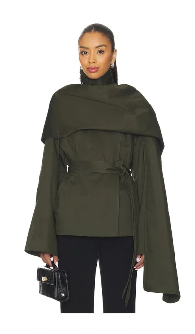 Eaves Yuna Crop Trench In Green
