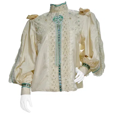 Pre-owned Eavis & Brown Embellished Victorian Blouse