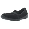Eazies Jackie Womens Faux Suede Padded Flats In Black