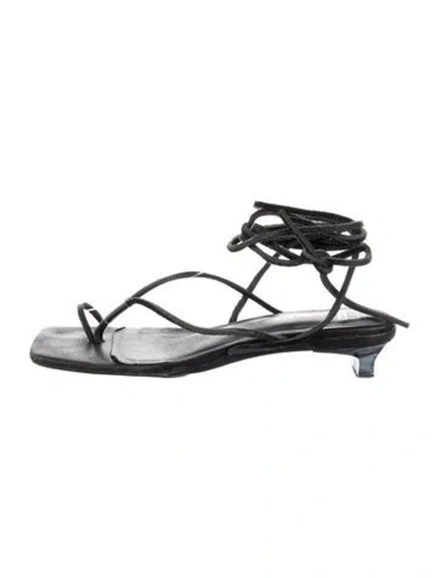 Pre-owned Eb By Miista Suede Gladiator Sandals In Multi