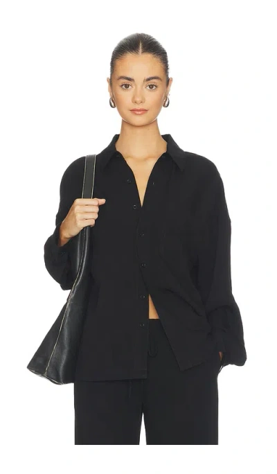Eb Denim Adeline Button Down Shirt In Black