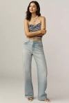 Eb Denim Alida Stretch Mid-rise Bowed Jeans In Blue