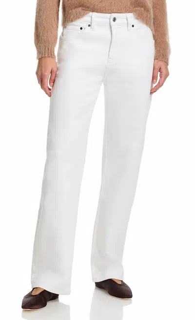 Eb Denim Alida Loose Bowed Denim Pants In White