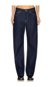 Eb Denim Alida Mid-rise Bowed Jeans In Havana Night