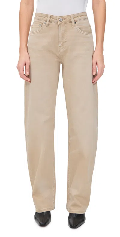 Eb Denim Alida Loose Bowed Jeans Desert Sand In Brown