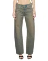 Eb Denim Alida Loose High Rise Barrel Leg Jeans In Whisky In Brown