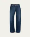 Eb Denim Alida Loose Bowed Jeans Tribeca In Blue