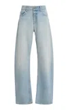 Eb Denim Alida Stretch Mid-rise Bowed Jeans