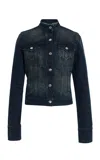 Eb Denim Arabella Waisted Denim Jacket In Blue