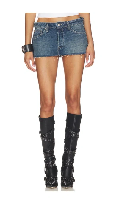 Eb Denim Arden Micro Mini Skirt In Blue
