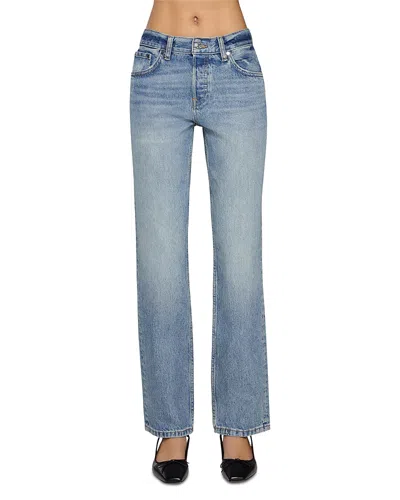 Eb Denim Ariel Mid Rise Wedgie Jeans In Luca In Blue