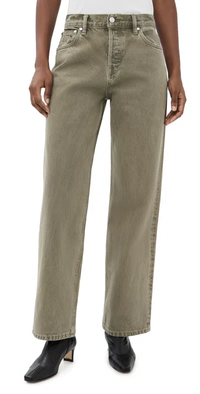 Eb Denim Baggy Jeans Faded Army In Green