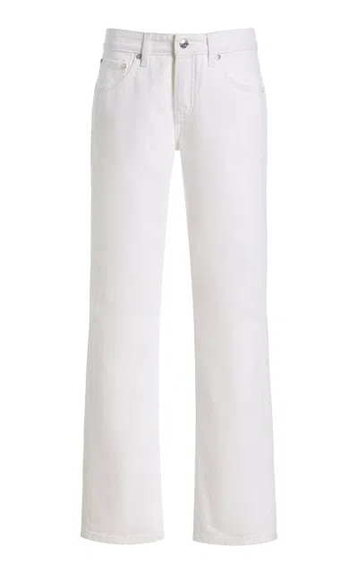 Eb Denim Baggy Rigid Mid-rise Wide-leg Jeans In White