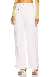 Eb Denim Cargo Pants In White