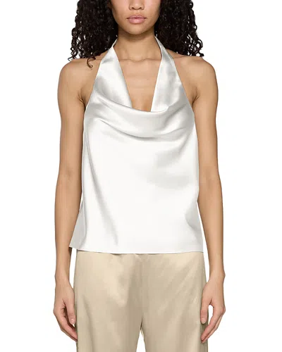 Eb Denim Cassia Halter Tank Top In White