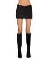 Eb Denim C Cherry Mini Skirt In Black