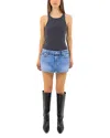 Eb Denim Cherry Denim Mini Skirt In Florence