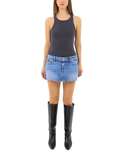 Eb Denim Cherry Denim Mini Skirt In Florence