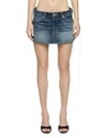 Eb Denim Cherry Mini Skirt In Blue