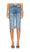 Eb Denim Chiara Distressed Denim Shorts In Blue