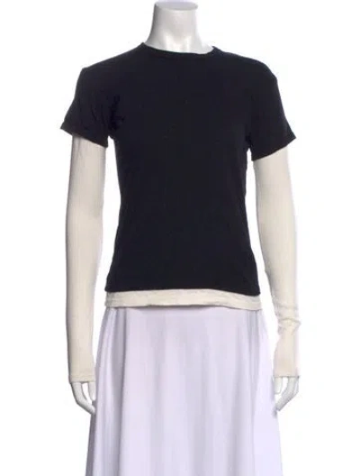 Pre-owned Eb Denim Crew Neck Short Sleeve T-shirt In Black