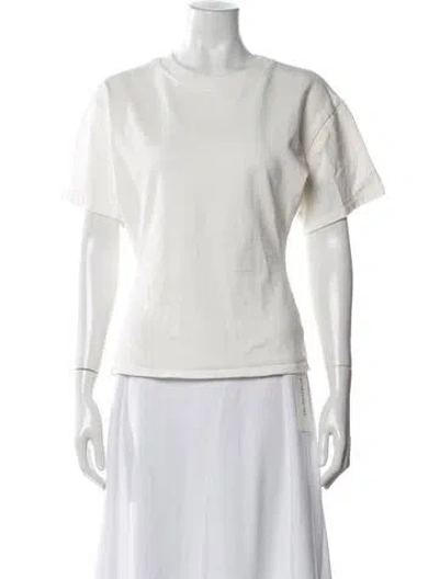 Pre-owned Eb Denim Crew Neck Short Sleeve T-shirt In White