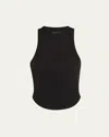 EB DENIM CURVE RIB-KNIT TANK TOP