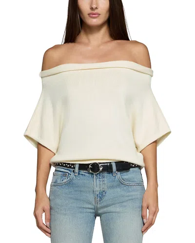 Eb Denim Dahlia Shrug In White