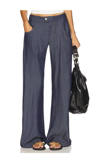 Eb Denim Eddie Bowed Pant In Gray