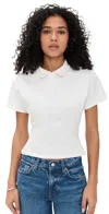 Eb Denim Eero Polo Tee White In White