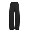 Eb Denim Enzo Barrel-leg Sweatpants In Black