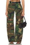 Eb Denim Enzo Mid Rise Barrel Leg Jeans In Camo