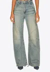Eb Denim Frederic Barrel-leg Jeans In Gray