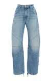 Eb Denim Women's Frederic Barrel-leg Jeans In Medium Wash