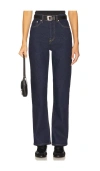 Eb Denim High Rise Straight Jean In Black
