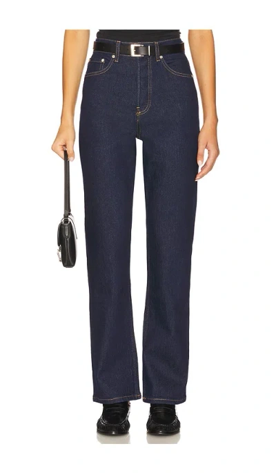 Eb Denim High Rise Straight Jean In Black