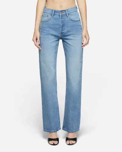 Eb Denim High Rise Straight Jean In Cleo In Blue