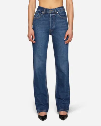 Eb Denim High Rise Straight Jean In La Crosse In Blue