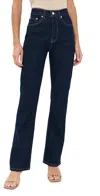 Eb Denim High Rise Straight Jeans Havana Night In Blue