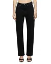 Eb Denim High Rise Straight Jeans In La Crosse In Black