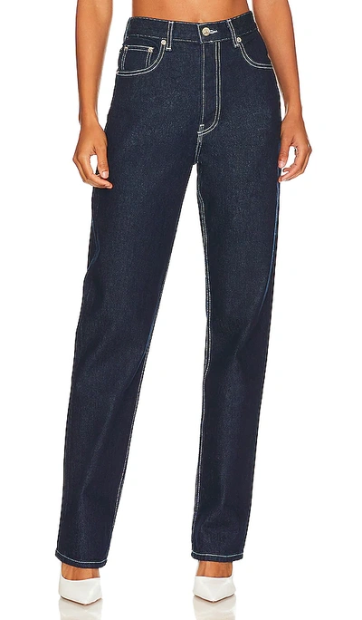 Eb Denim High Rise Straight Jeans In Midnight