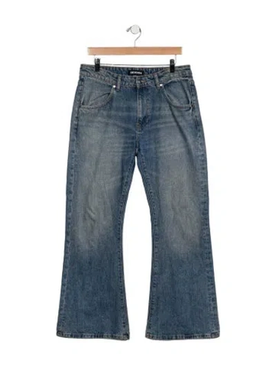 Pre-owned Eb Denim High-rise Flared Jeans In Blue