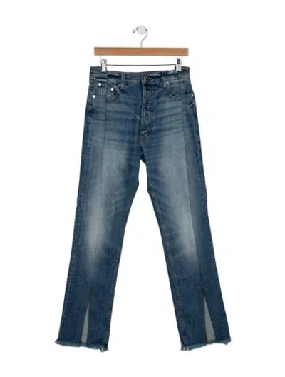 Pre-owned Eb Denim High-rise Flared Jeans In Blue