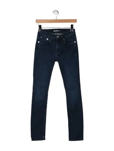 Pre-owned Eb Denim High-rise Skinny Leg Jeans In Blue