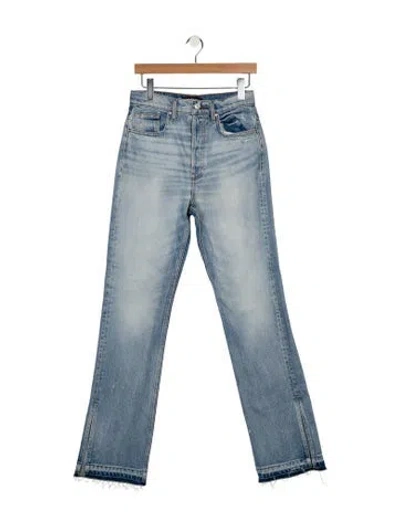 Pre-owned Eb Denim High-rise Straight Leg Jeans